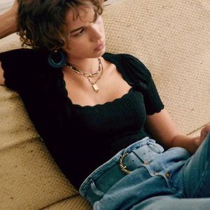 EUC Sezane Anil jumper black XXS